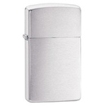 Lighter ZIPPO - SLIM CHROME BRUSHED