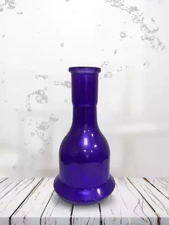 Glass VG Bell with a seam Metallic Purple