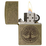 ZIPPO - TREE OF LIFE ANTIQUE BRASS