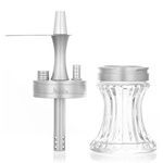 Waterpipe Aladin 2GO ALU Silver + Bag