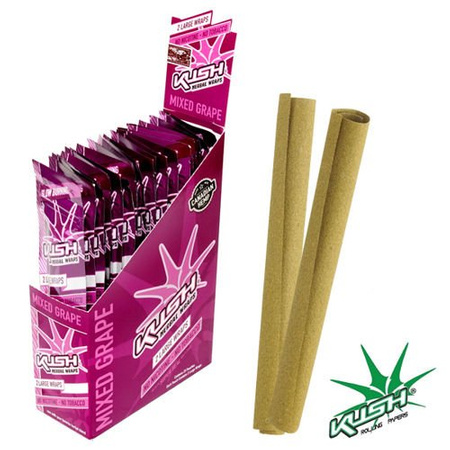 Zigarettenpapier Kush Herbal Wraps x2 Mixed Grape