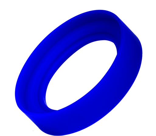 Pierścień dystansujący na cybuch z silikonu KS Ringo Niebieski